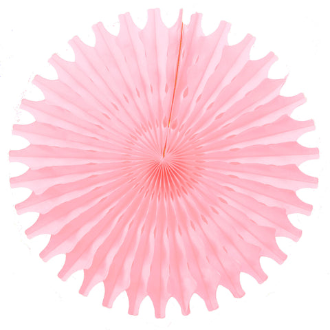 Pastel Pink Tissue Fan - Small