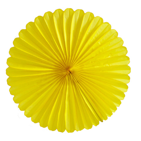 Yellow Tissue Fan - Large